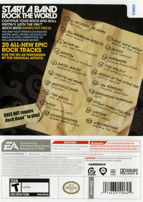 Rock Band Track Pack: Vol. 1