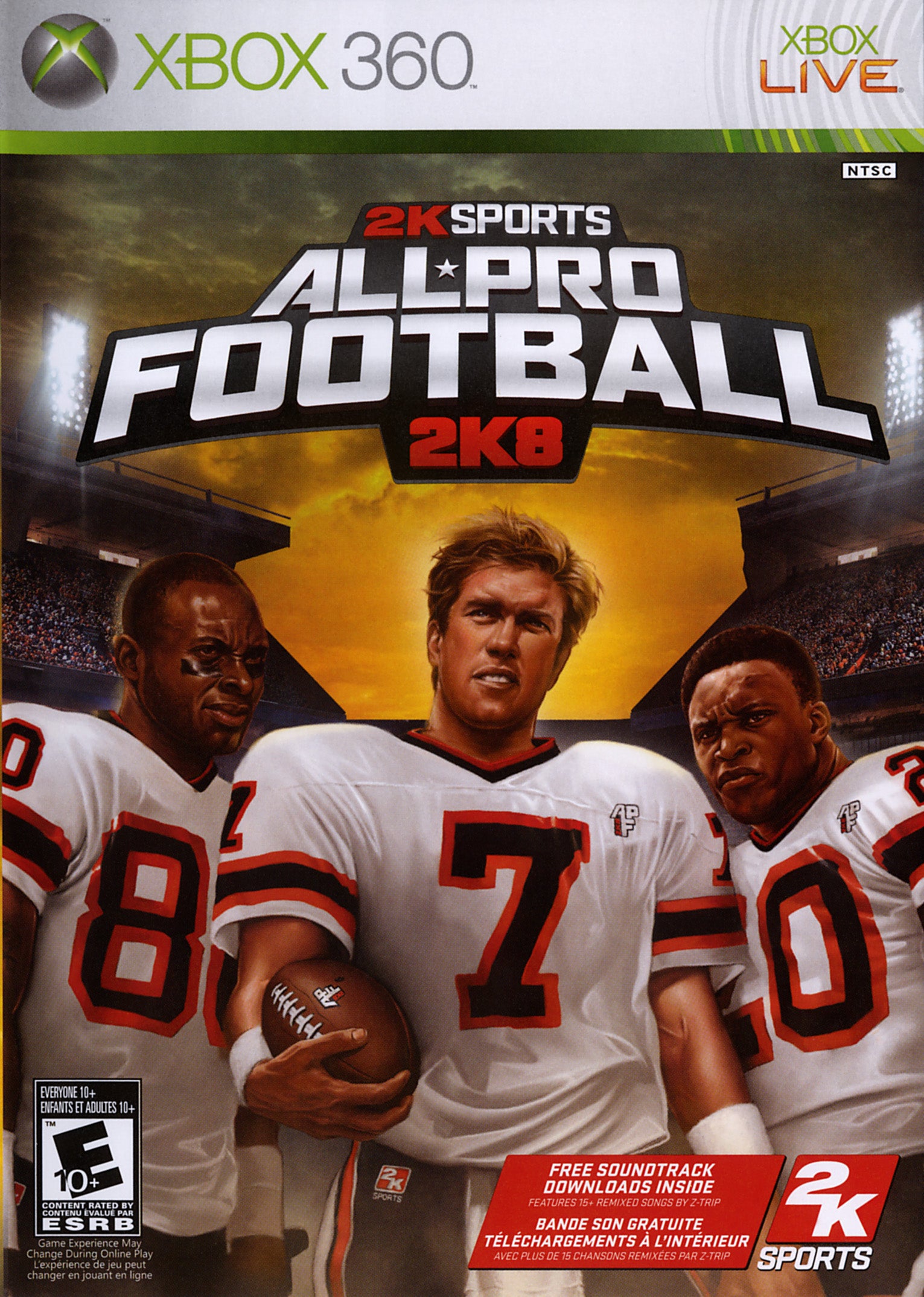 All Pro Football 2K8 Xbox 360 - Video Game - Used - CaveGamers