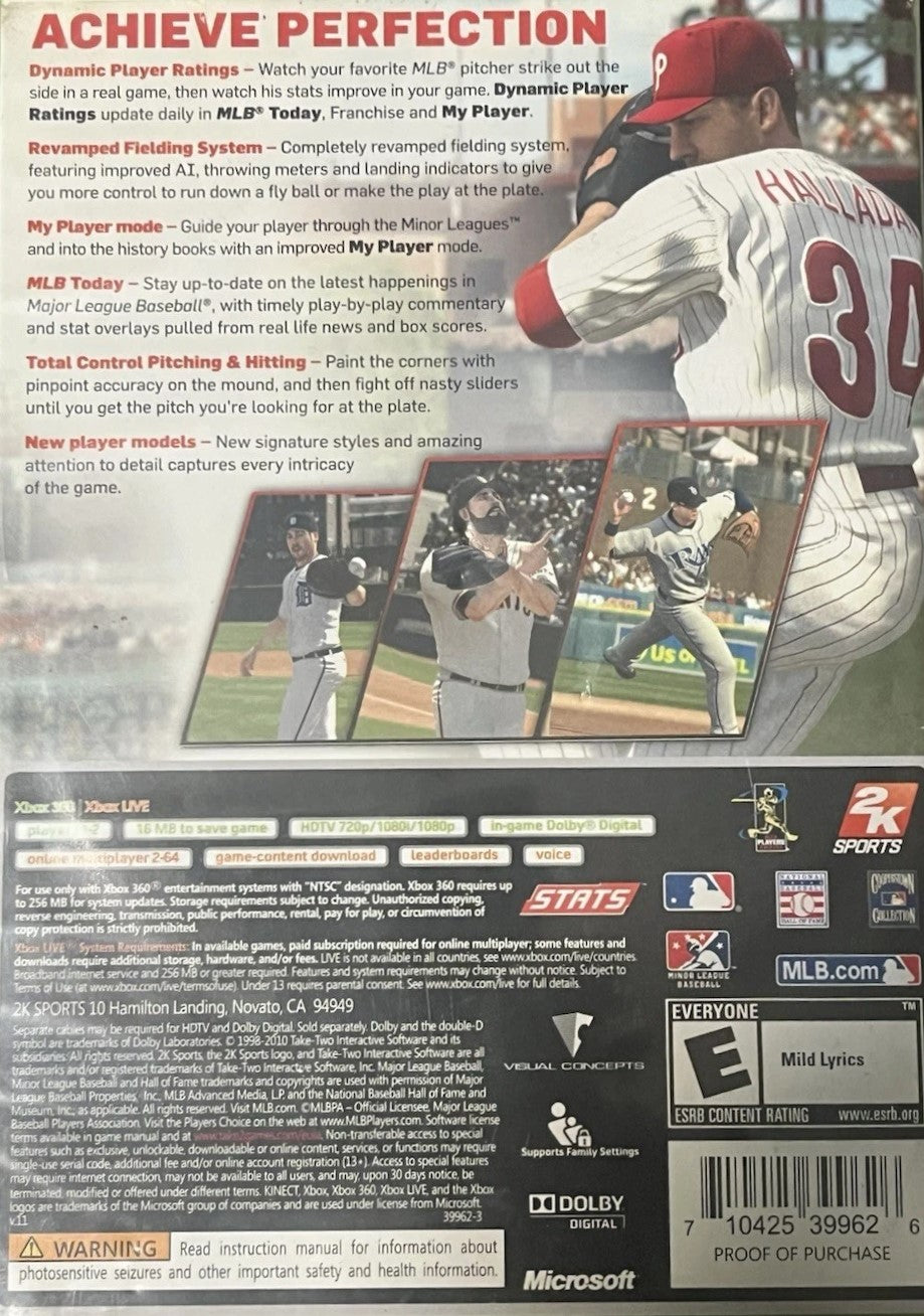 Major League Baseball 2K11 Xbox 360 - Video Game - Used - CaveGamers - Image 2