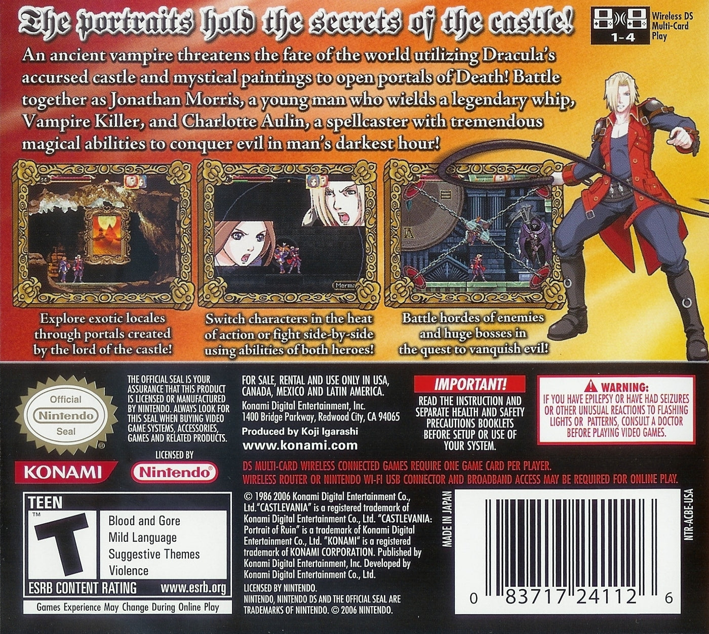 Castlevania: Portrait of Ruin DS - Video Game - Used - CaveGamers - Image 2