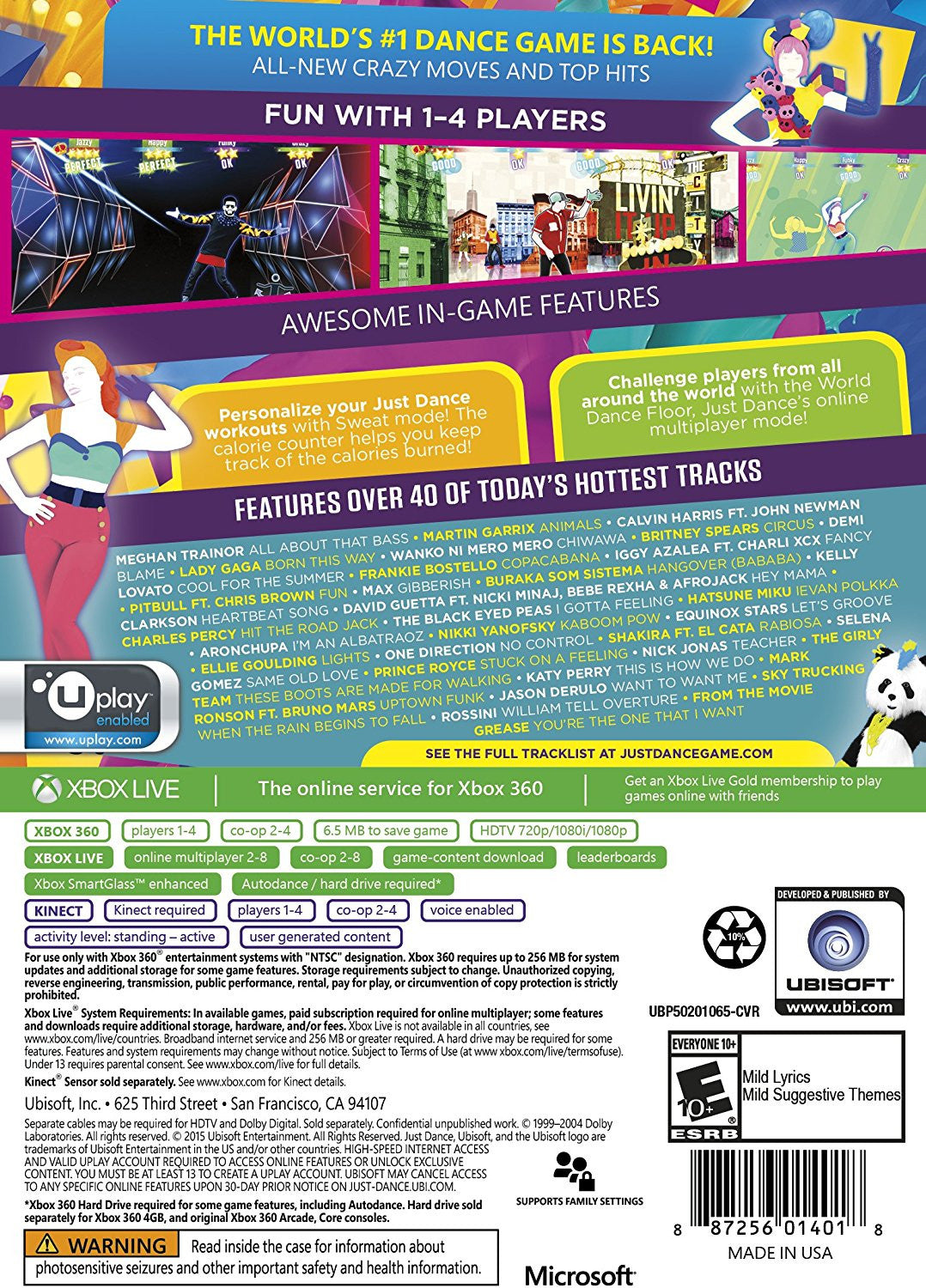 Just Dance 2016 Xbox 360 - Video Game - Used - CaveGamers - Image 2