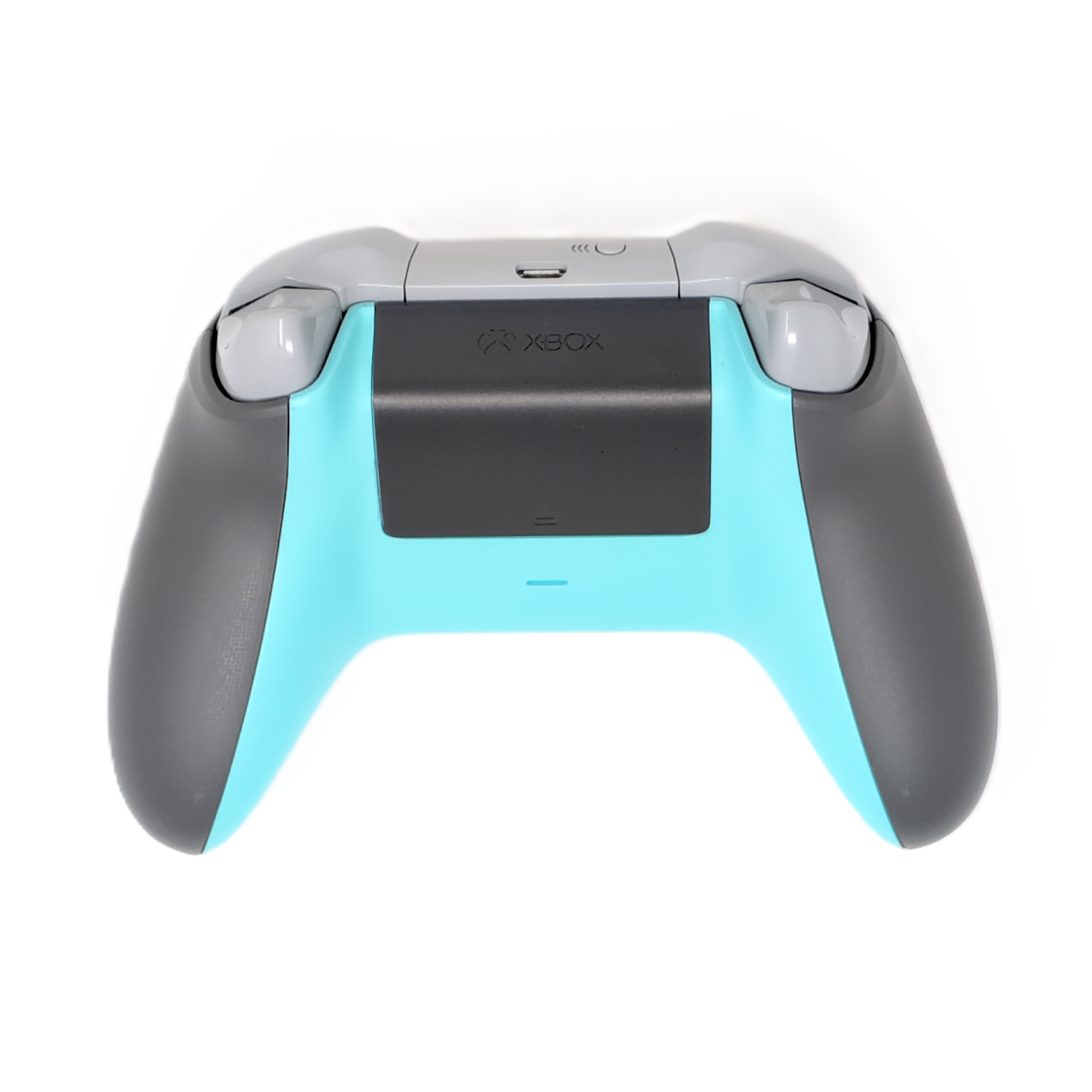 Xbox One Wireless Controller - Grey / Blue - Video Game Accessory - Used - CaveGamers - Image 2