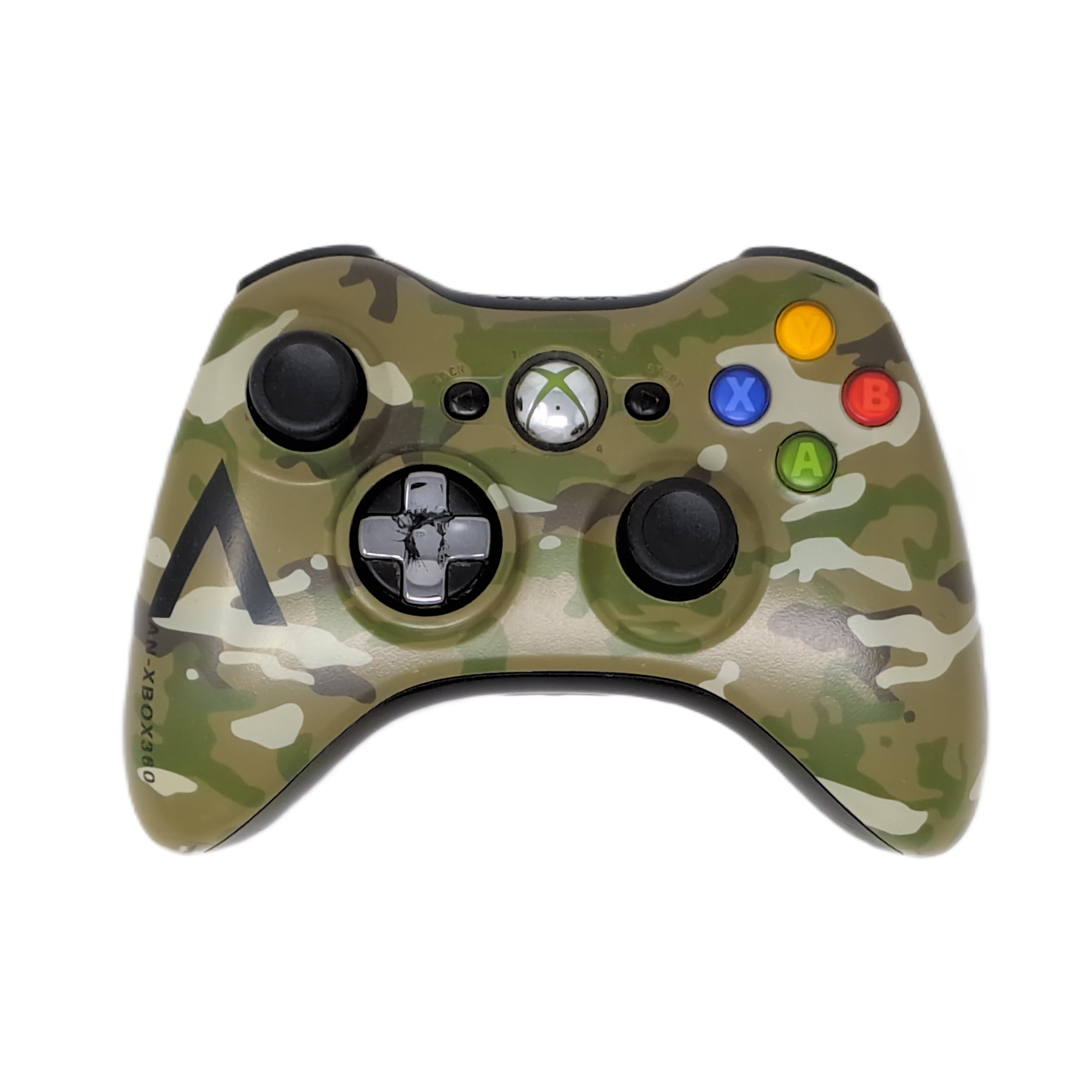 Xbox 360 Wireless Controller - Camouflage - Video Game Accessory - Used - CaveGamers
