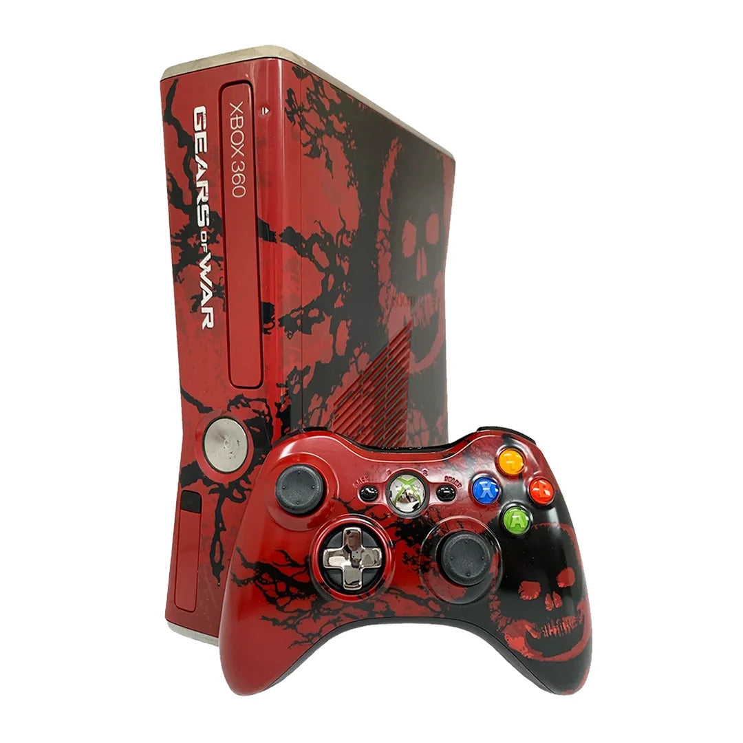 Xbox 360 Slim Console - Gears of War 3 Edition - Video Game System - Used - CaveGamers