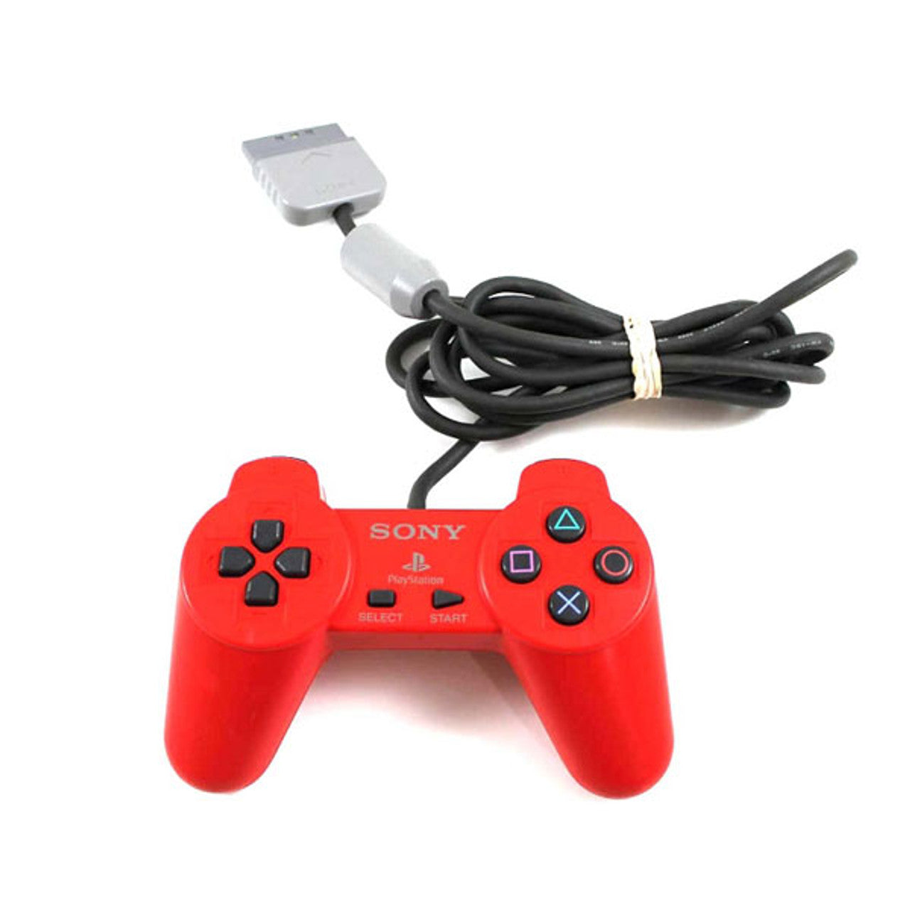 Playstation Controller (Non-Dualshock) - Red - Video Game Accessory - Used - CaveGamers