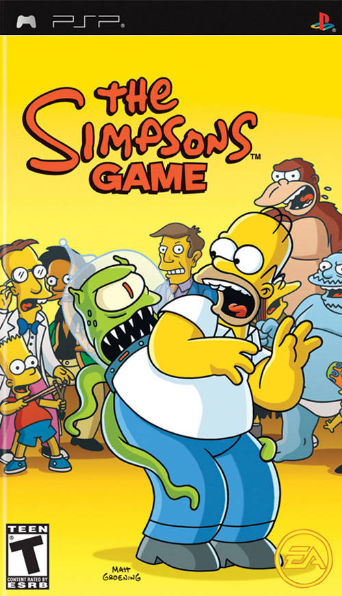 The Simpsons Game PSP - Video Game - Used - CaveGamers