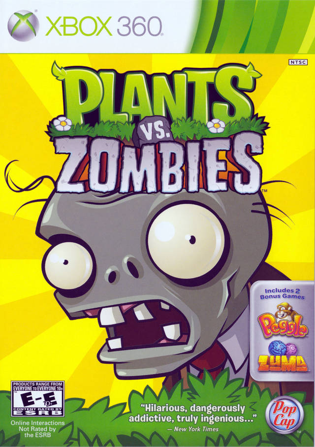 Plants Vs. Zombies Xbox 360 - Video Game - Used - CaveGamers