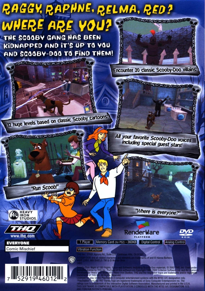 Scooby-Doo: Night of 100 Frights PS2 - Video Game - Used - CaveGamers - Image 2