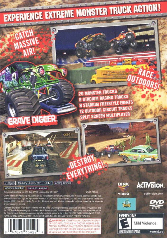 Monster Jam PS2 - Video Game - Used - CaveGamers - Image 2
