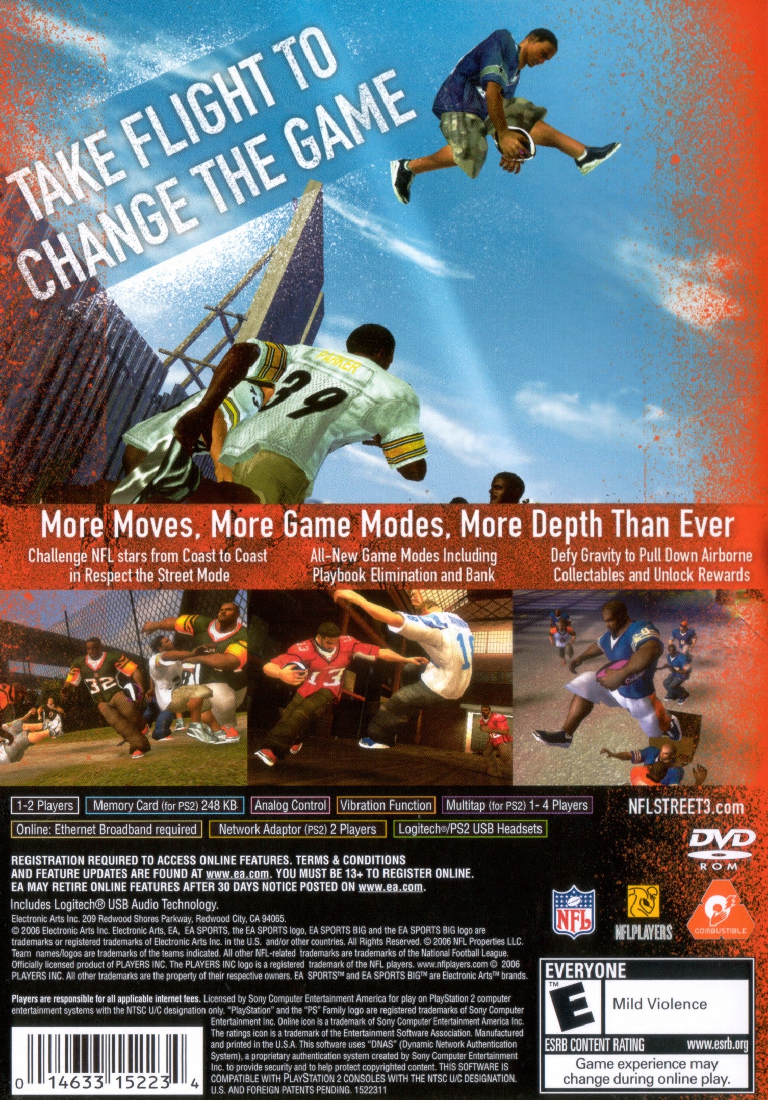 NFL Street 3 PS2 - Video Game - Used - CaveGamers - Image 2