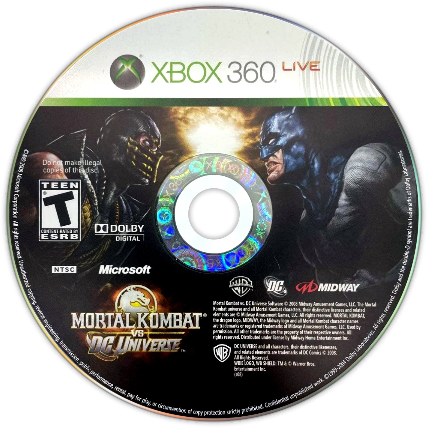 Mortal Kombat vs. DC Universe Xbox 360 - Video Game - Used - CaveGamers - Image 3