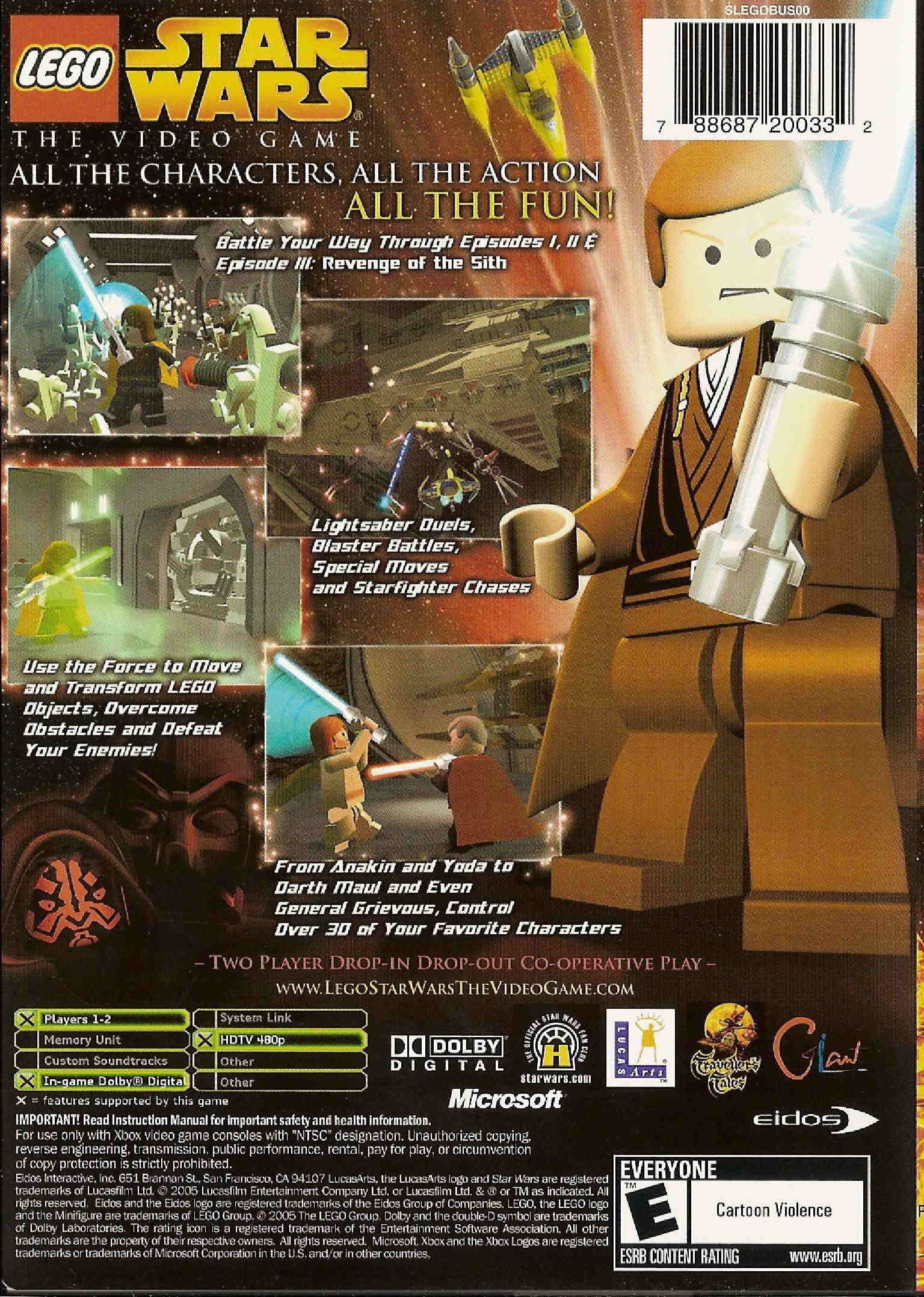 Lego Star Wars: The Video Game Xbox - Video Game - Used - CaveGamers - Image 2