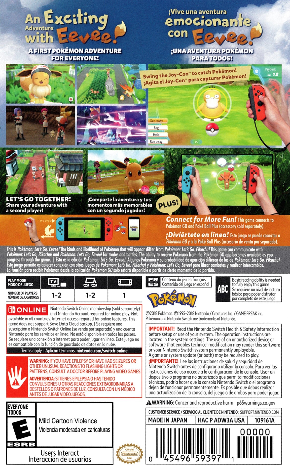 Pokemon: Let's Go, Eevee! Switch - Video Game - Used - CaveGamers - Image 2