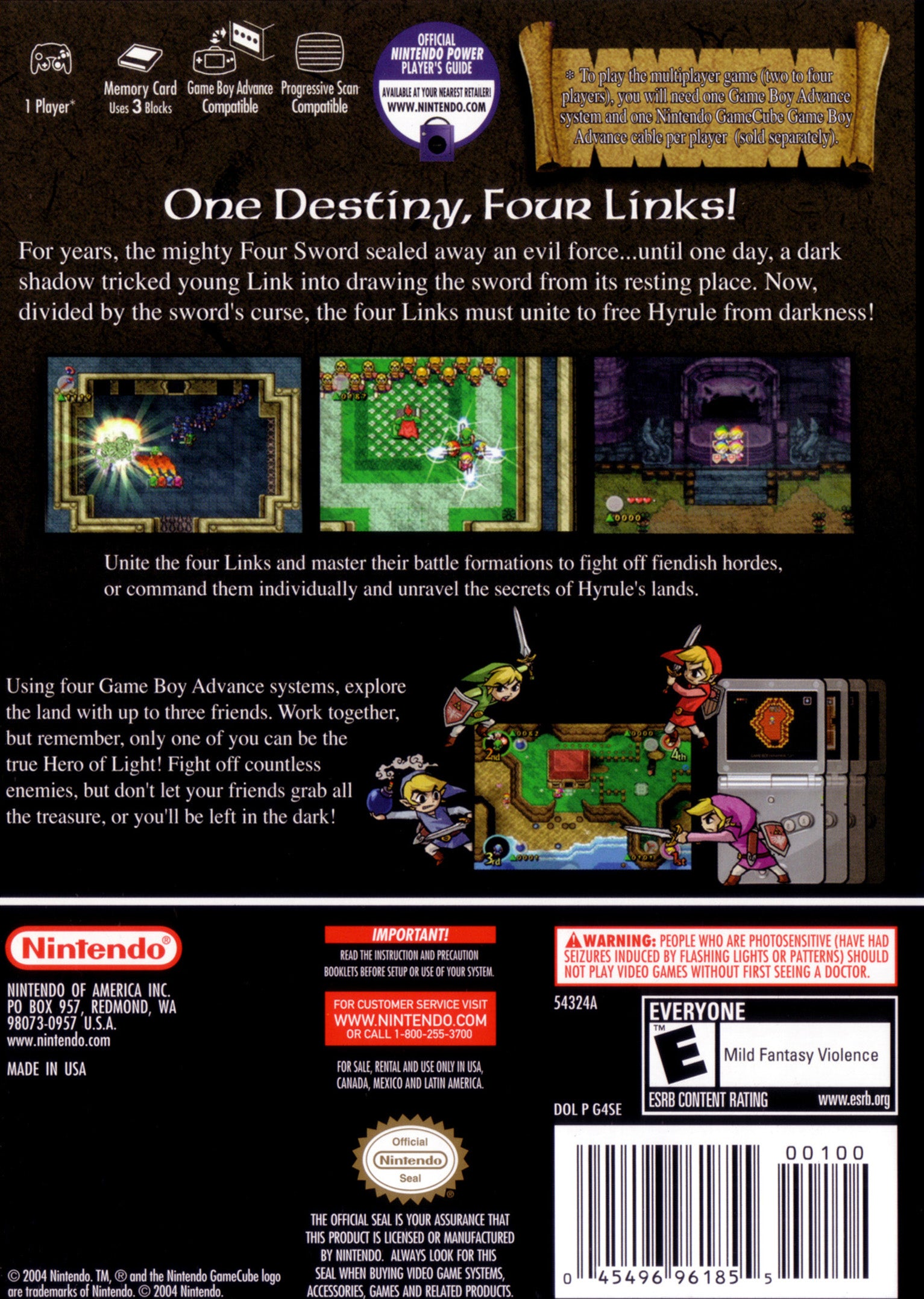 The Legend of Zelda: Four Swords Adventures GameCube - Video Game - Used - CaveGamers - Image 2