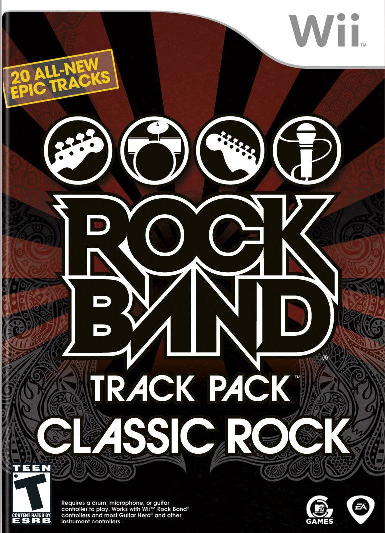 Rock Band Track Pack: Classic Rock Wii - Video Game - Used - CaveGamers