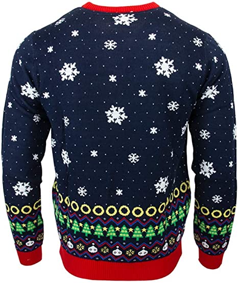 Sonic the Hedgehog Snowboard Jumper / Ugly Christmas Sweater - XL - Apparel - New - CaveGamers - Image 2