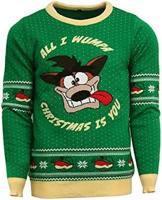 Crash Bandicoot Jumper / Ugly Christmas Sweater - XS - Apparel - New - CaveGamers