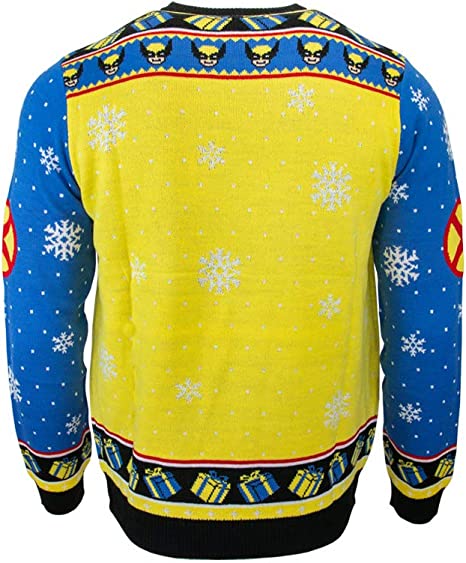Marvel Wolverine Tree Lights Jumper / Ugly Christmas Sweater - XS