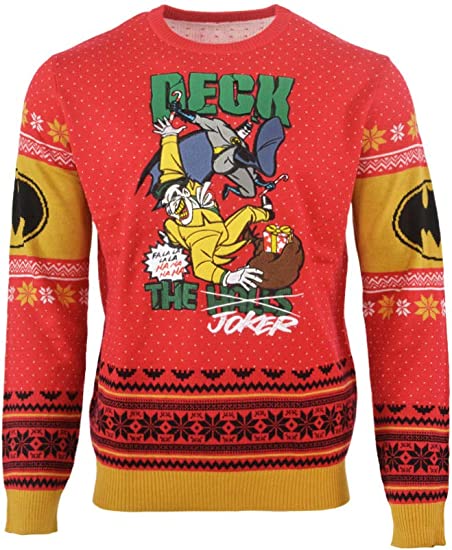 Batman Deck the Joker Jumper / Ugly Christmas Sweater - Small