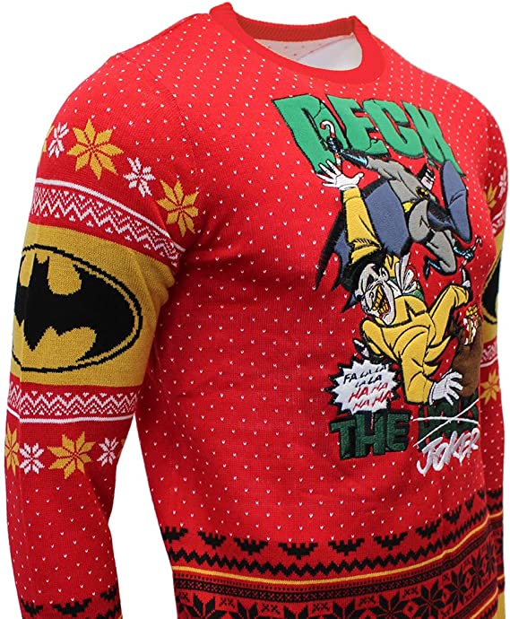 Batman Deck the Joker Jumper / Ugly Christmas Sweater - Small - Apparel - New - CaveGamers - Image 3
