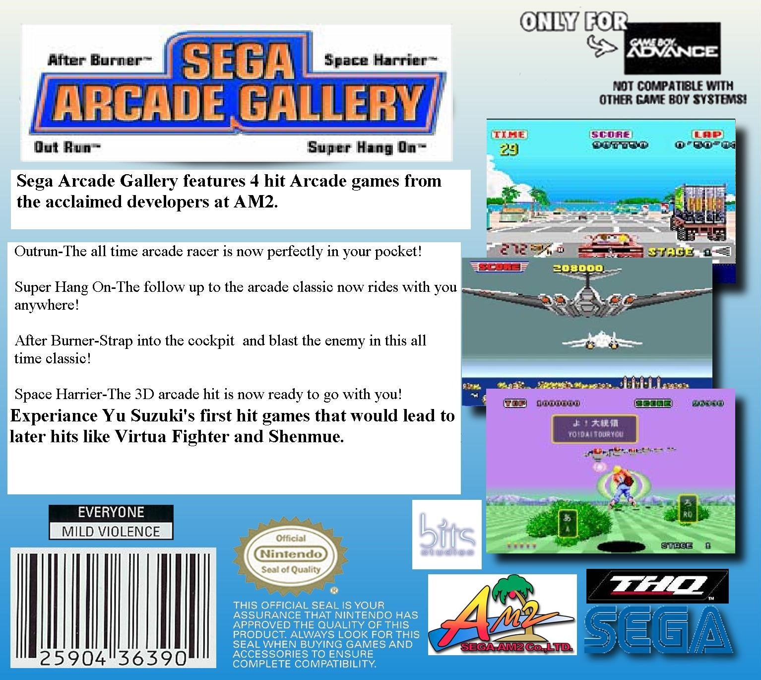 Sega Arcade Gallery Game Boy Advance - Video Game - Used - CaveGamers - Image 2