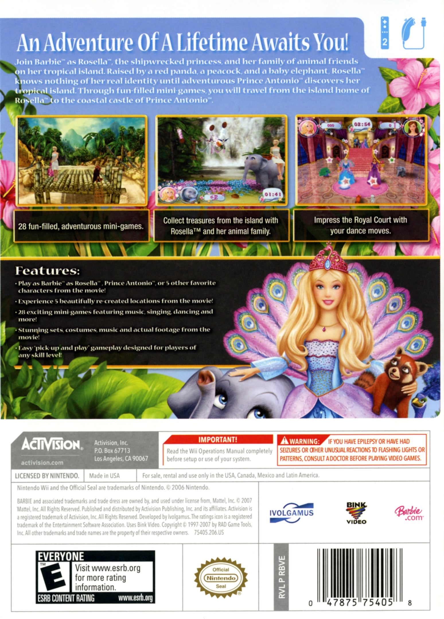 Barbie: Island Princess Wii - Video Game - Used - CaveGamers - Image 2