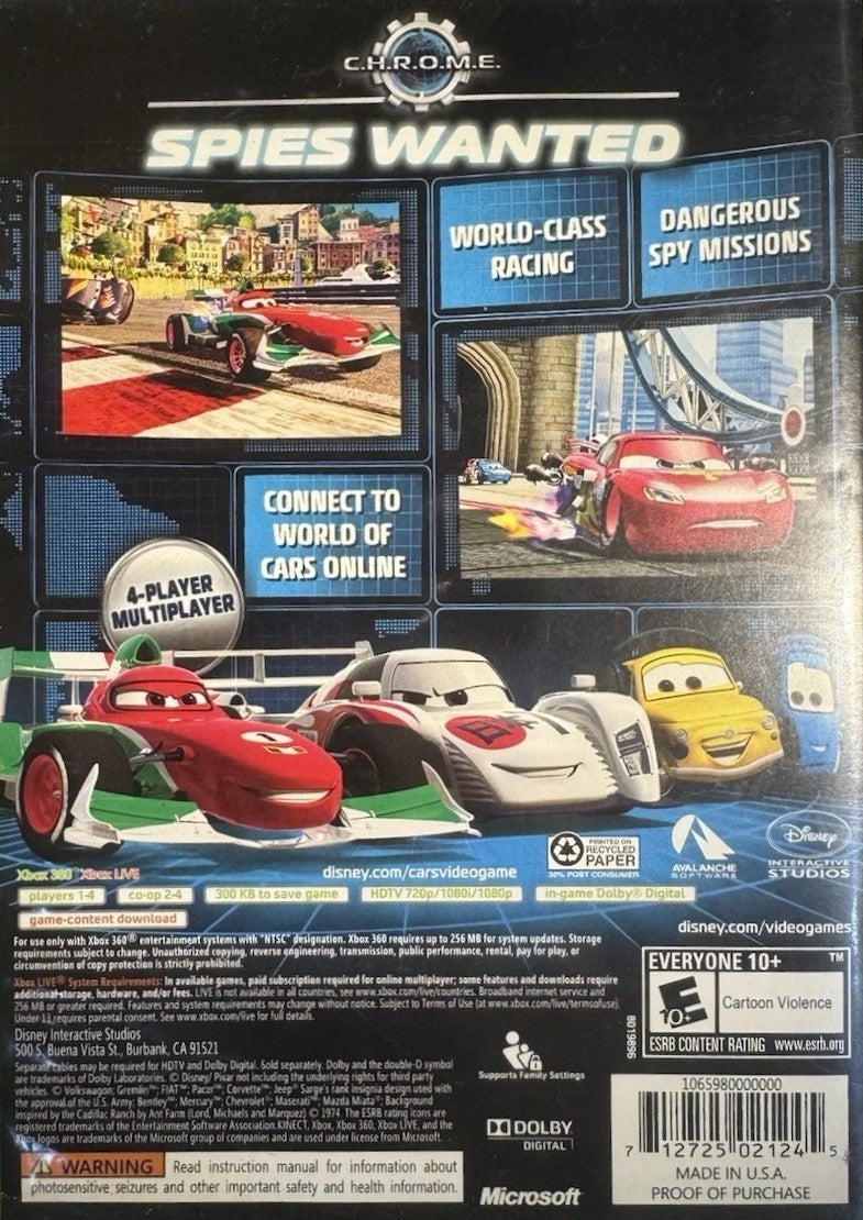 Cars 2: The Video Game Xbox 360 - Video Game - Used - CaveGamers - Image 2