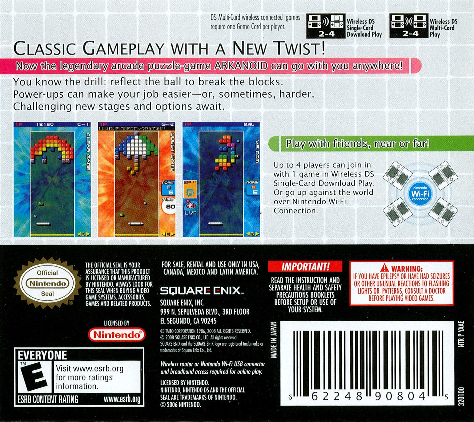 Arkanoid DS - Video Game - Used - CaveGamers - Image 2