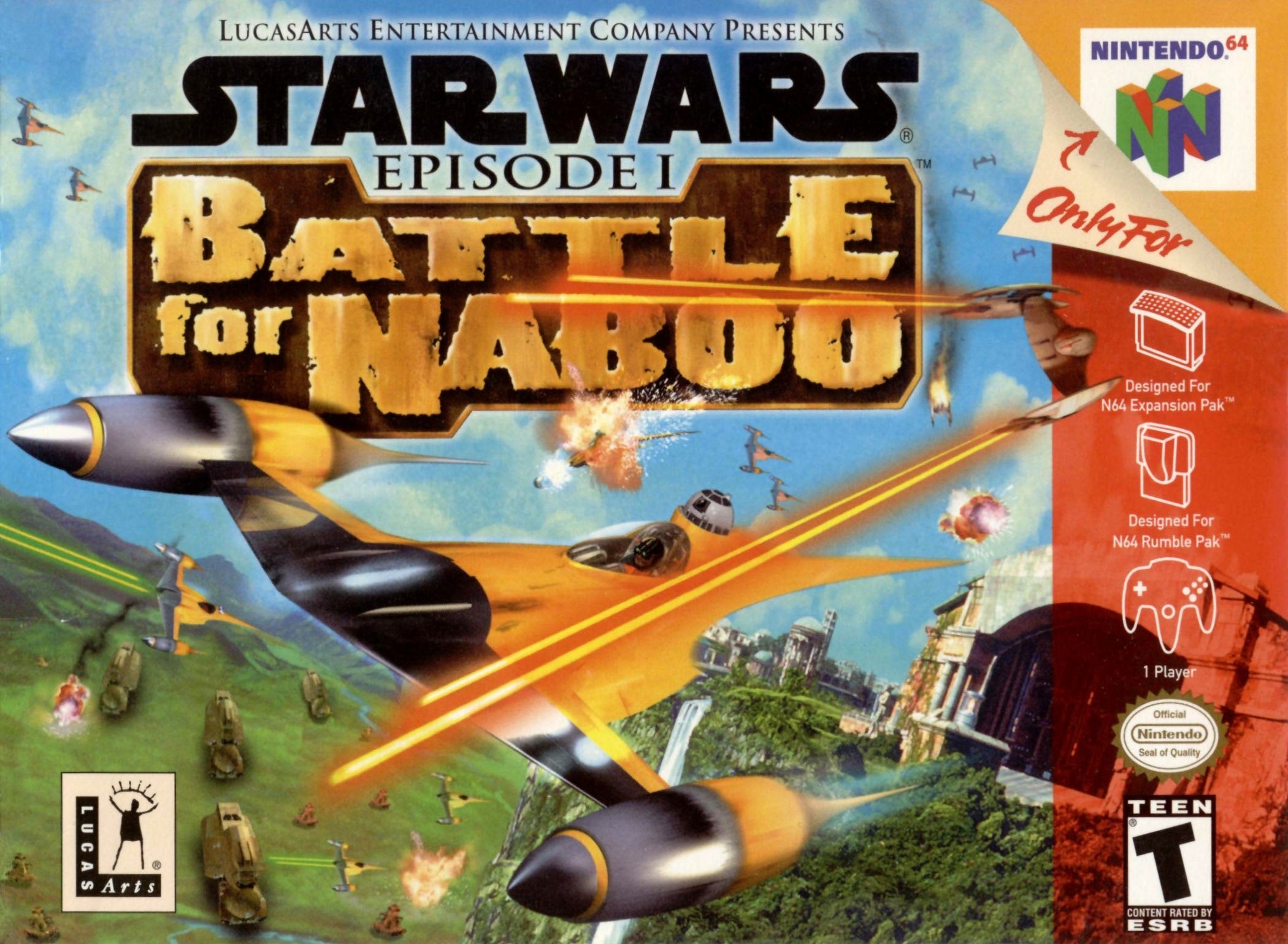 Star Wars: Battle for Naboo N64 - Video Game - Used - CaveGamers