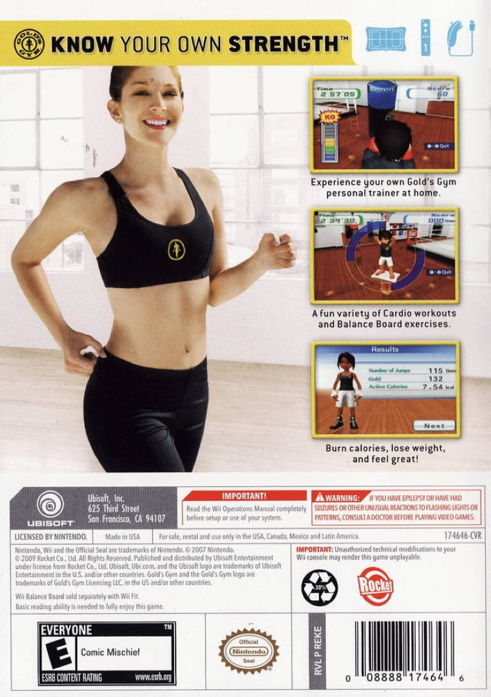 Gold's Gym Cardio Workout Wii - Video Game - Used - CaveGamers - Image 2