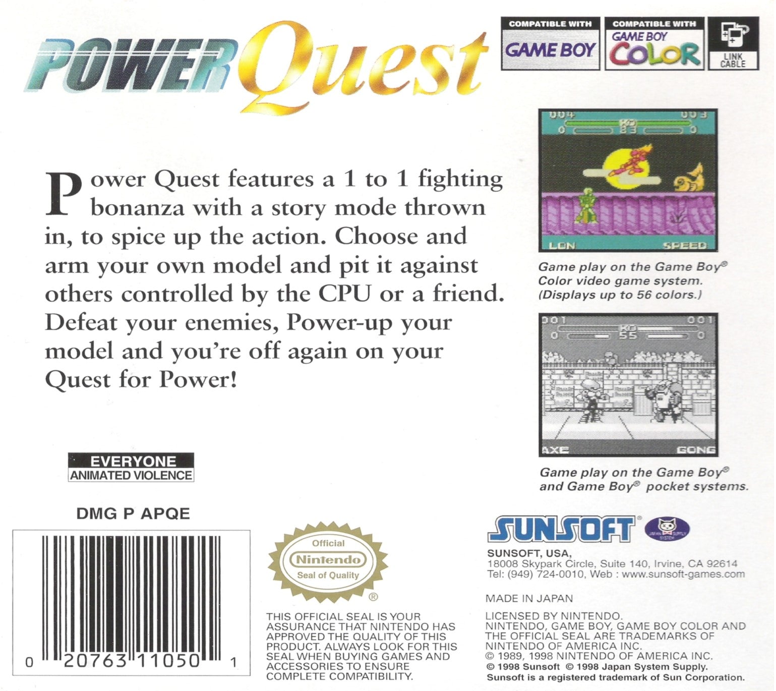 Power Quest Game Boy Color - Video Game - Used - CaveGamers - Image 2