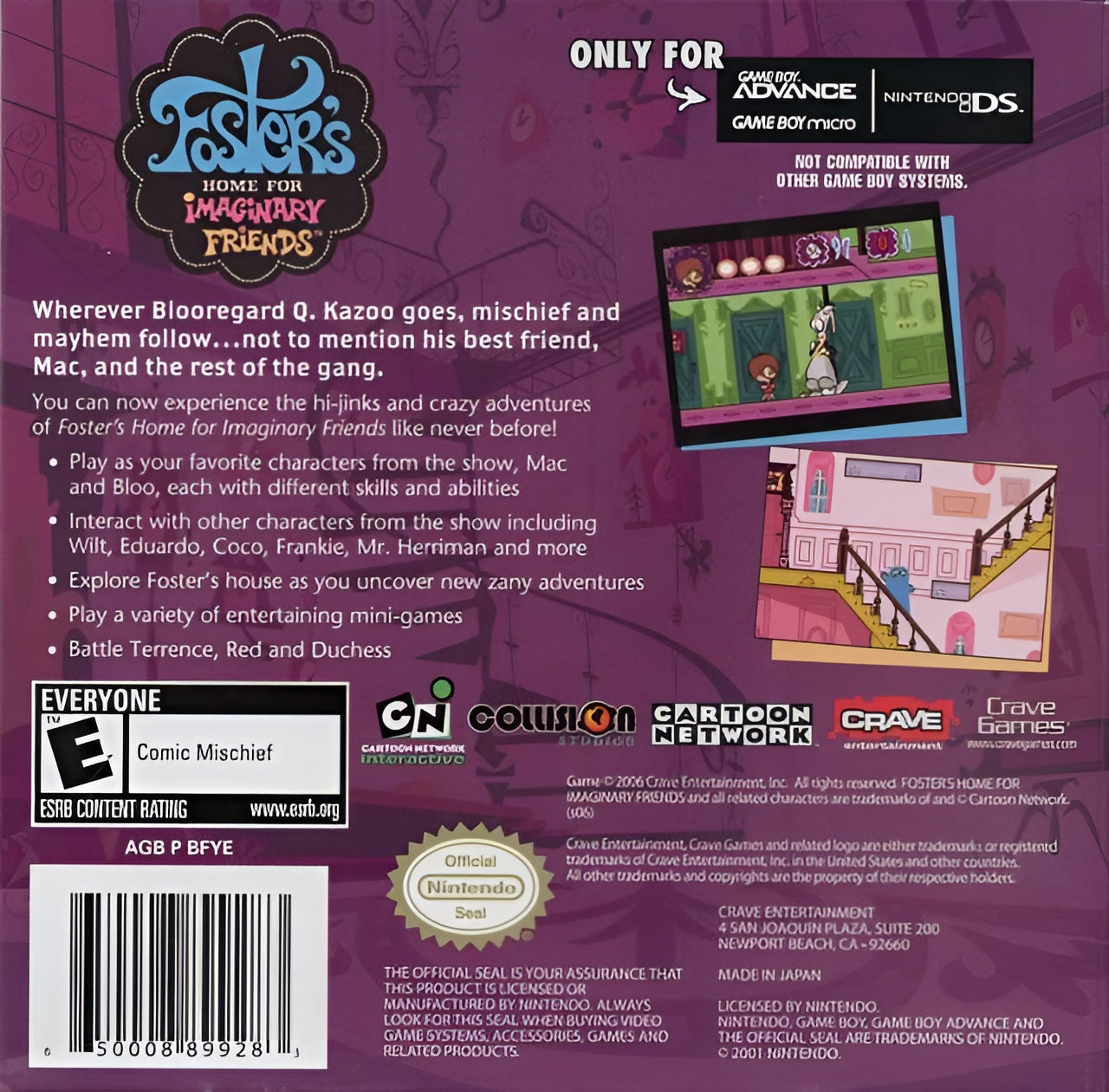 Foster's Home for Imaginary Friends Game Boy Advance - Video Game - Used - CaveGamers - Image 2