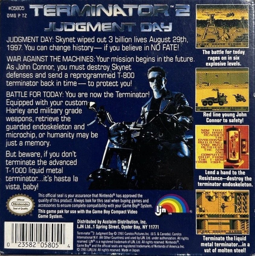 Terminator 2: Judgment Day Game Boy - Video Game - Used - CaveGamers - Image 2