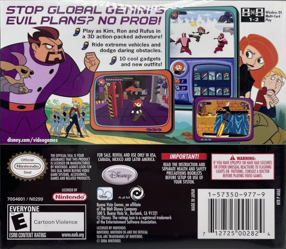 Disney's Kim Possible: Global Gemini DS - Video Game - Used - CaveGamers - Image 2