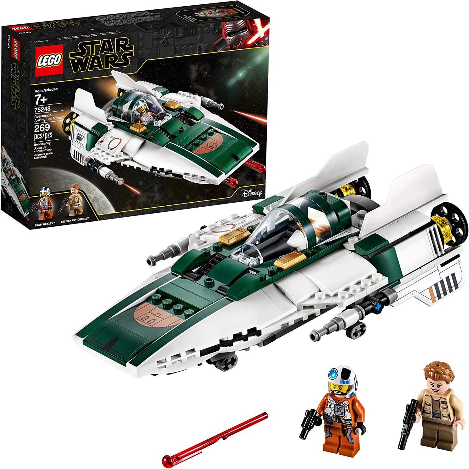 LEGO Star Wars Rise of Skywalker Resistance A Wing Starfighter 75248