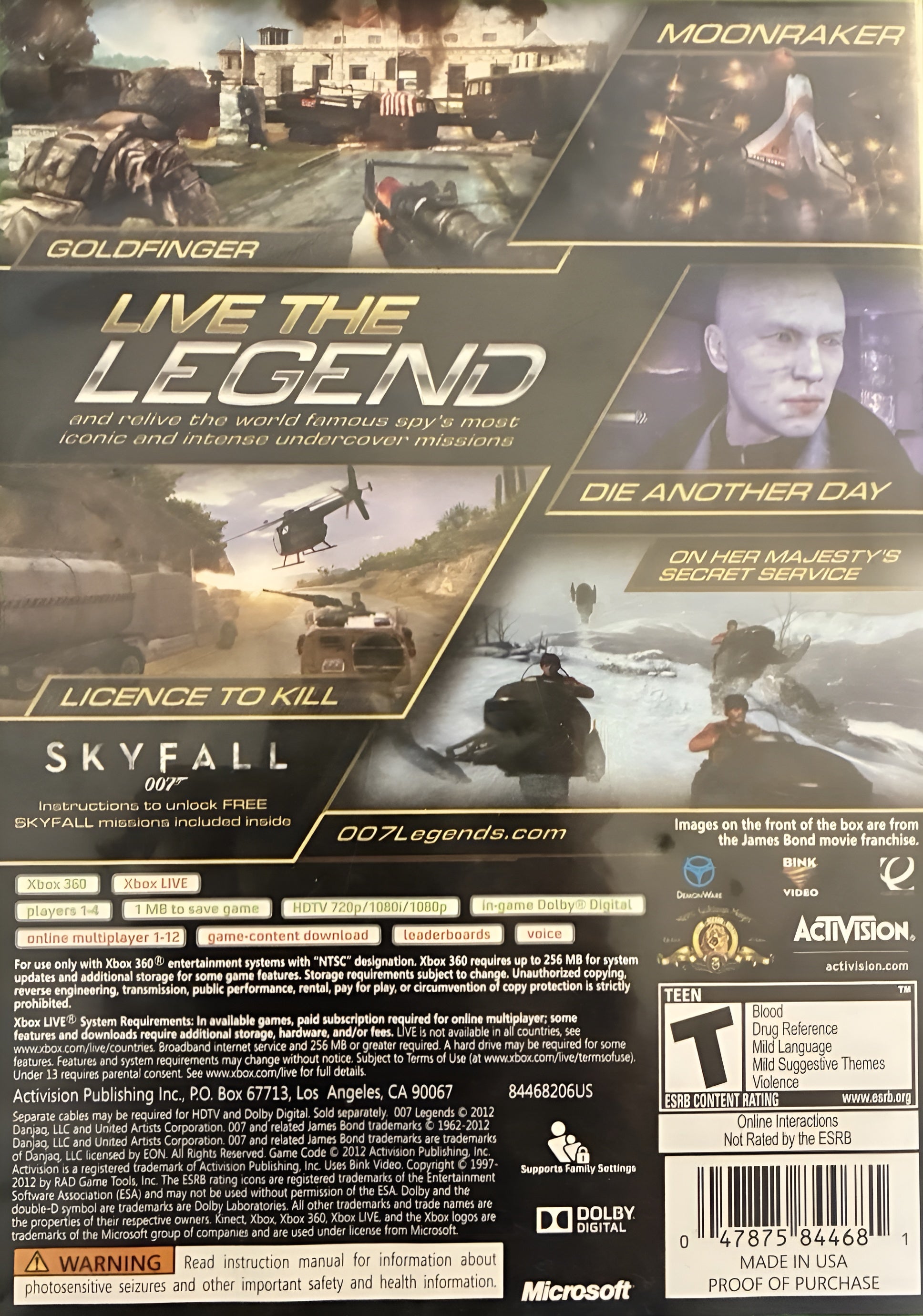 007 Legends Xbox 360 - Video Game - Used - CaveGamers - Image 2