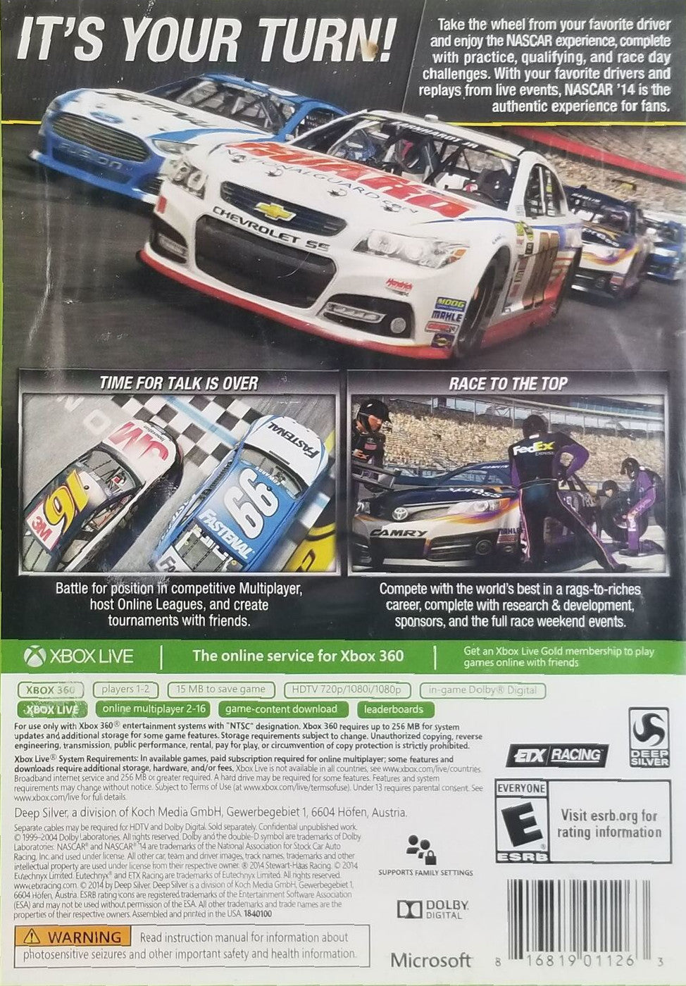 NASCAR '14 Xbox 360 - Video Game - Used - CaveGamers - Image 2