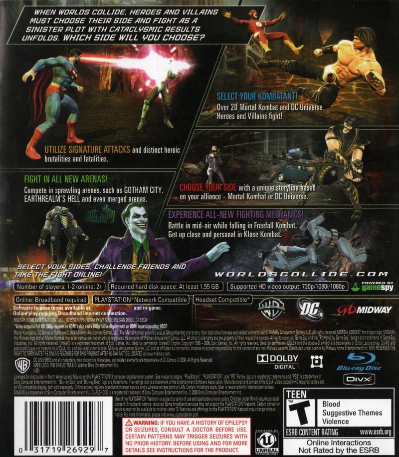 Mortal Kombat vs DC Universe
