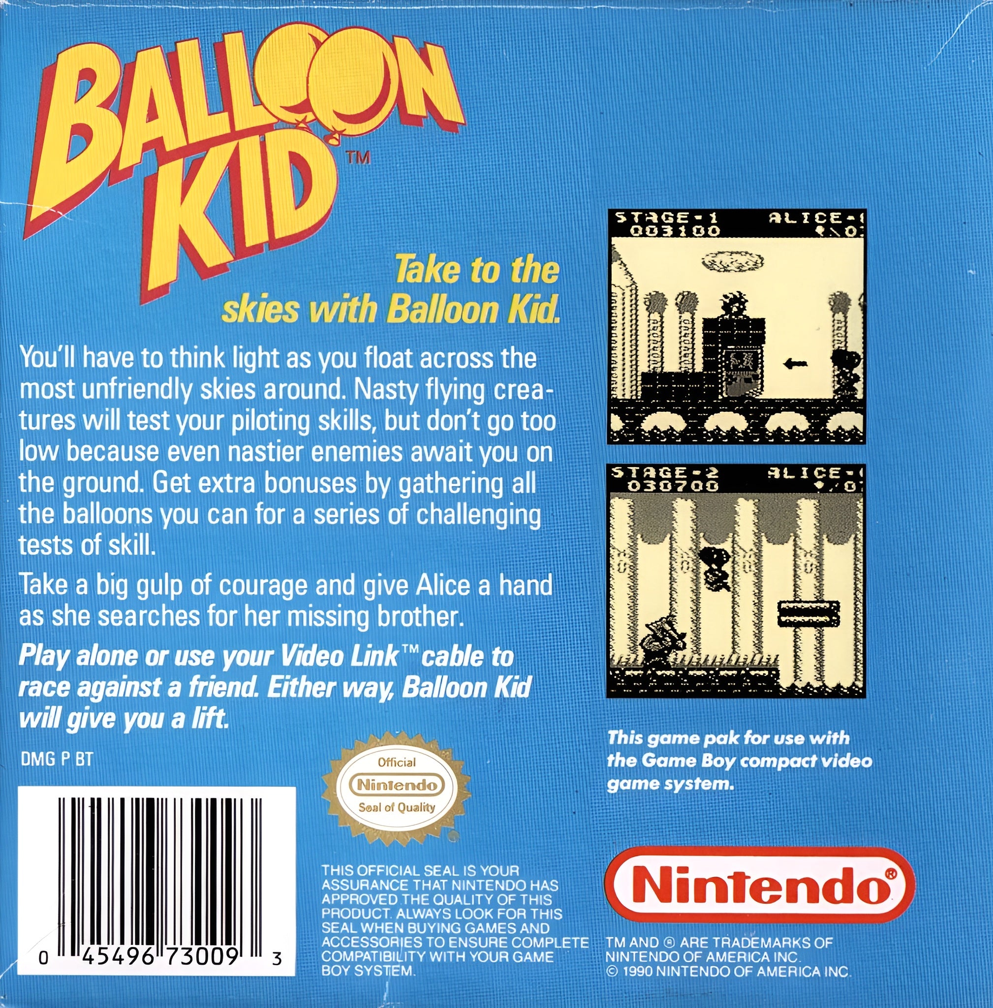 Balloon Kid Game Boy - Video Game - Used - CaveGamers - Image 2