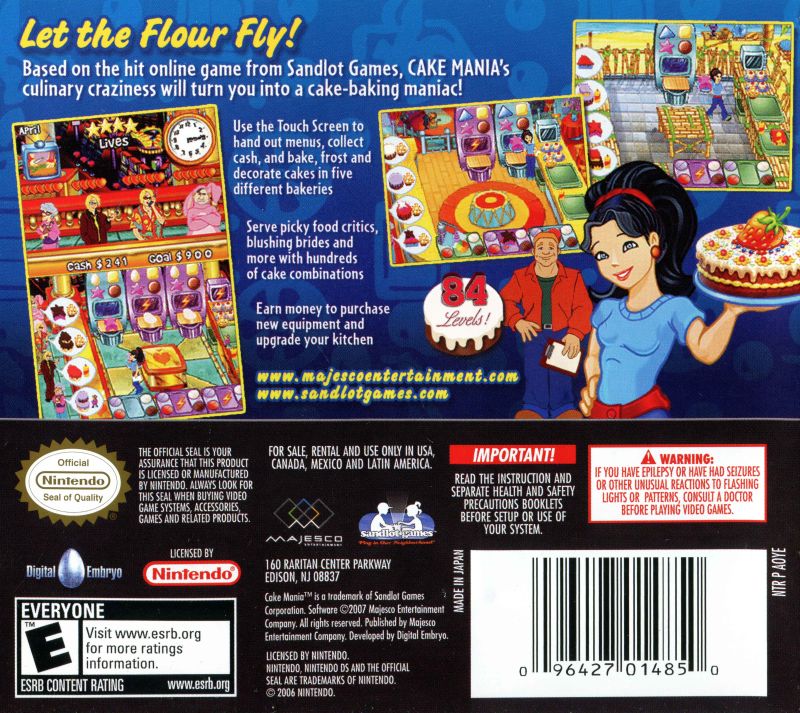 Cake Mania: Main Street DS - Video Game - Used - CaveGamers - Image 2