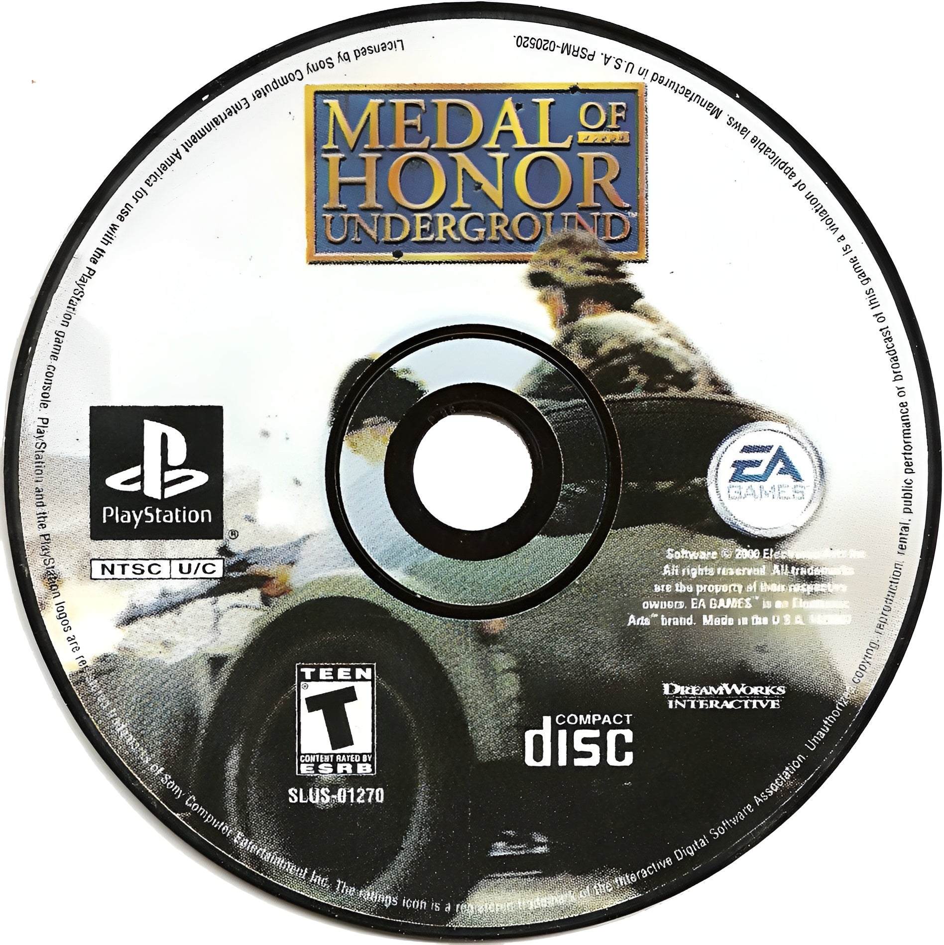 Medal of Honor Underground Playstation - Video Game - Used - CaveGamers - Image 3