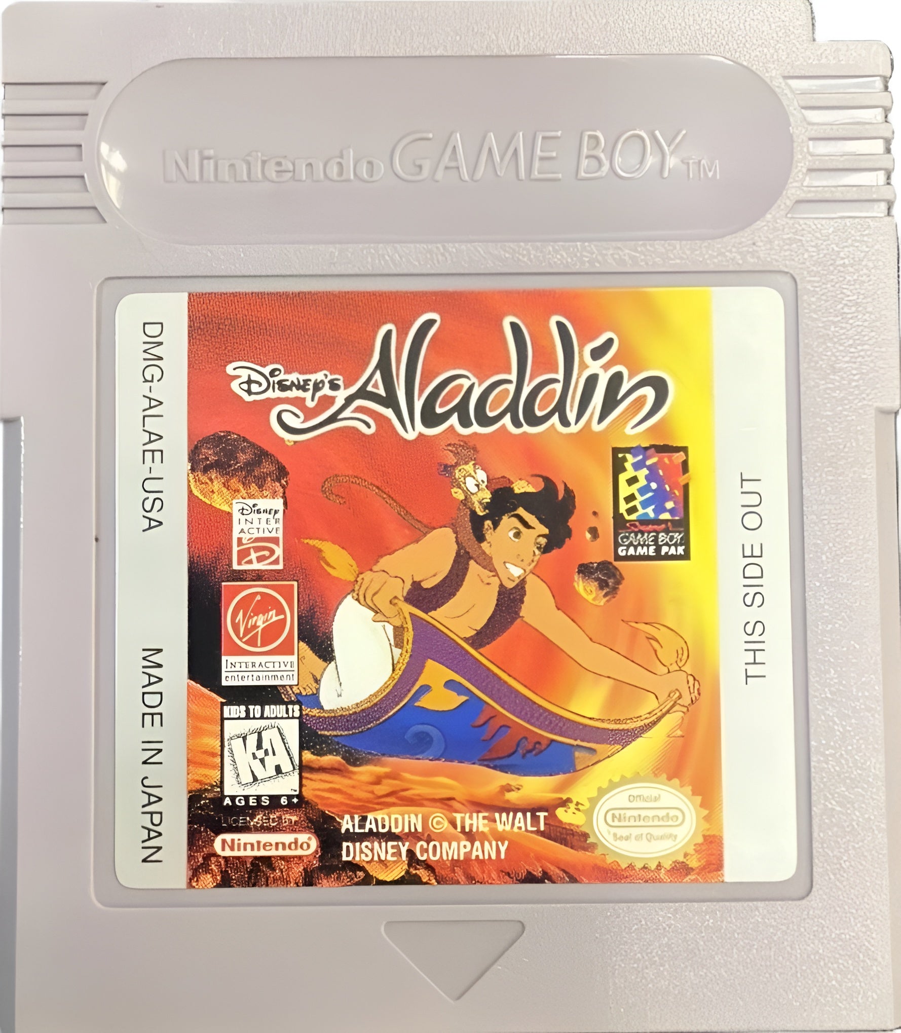 Disney's Aladdin Game Boy - Video Game - Used - CaveGamers - Image 3