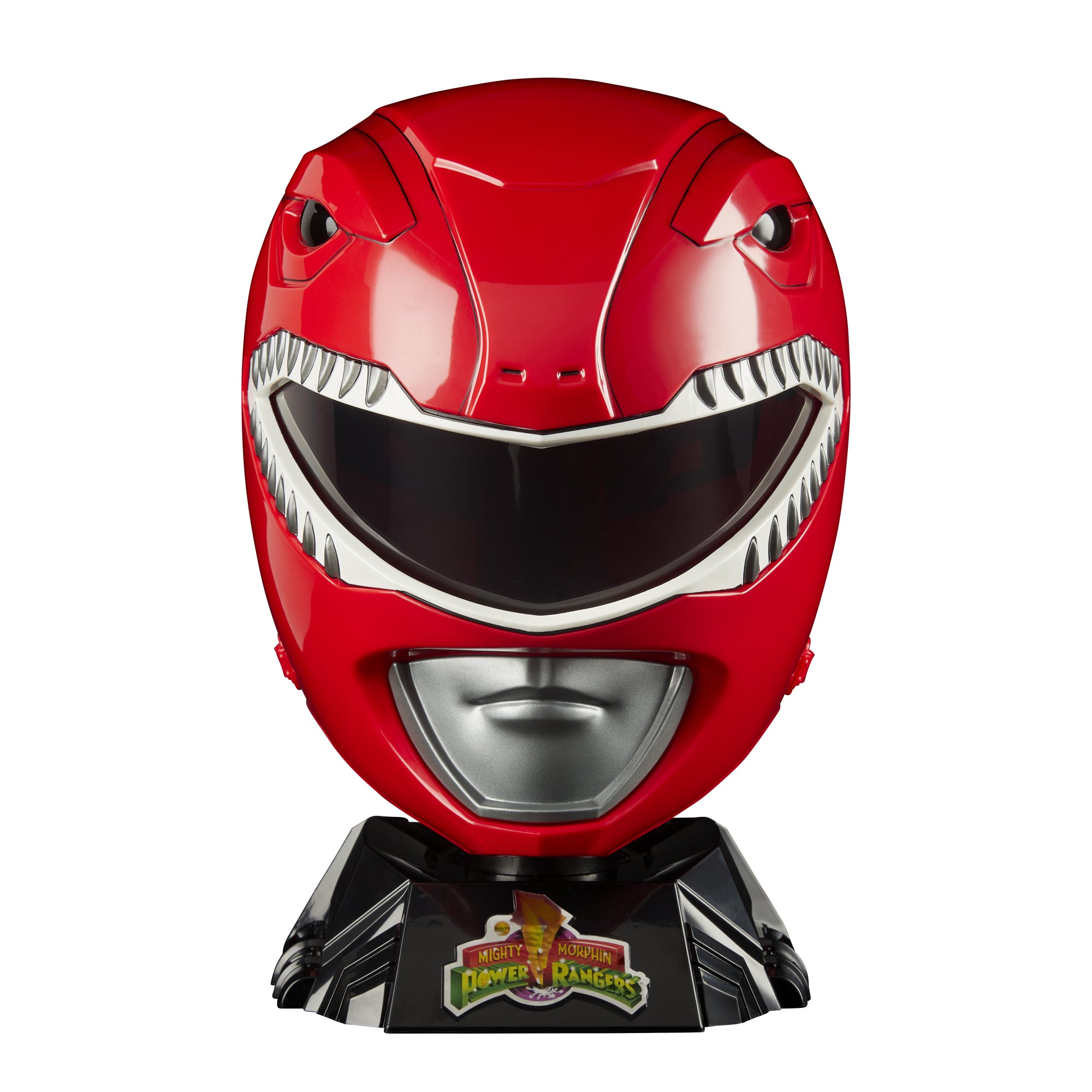 Power Rangers Lightning Collection Mighty Morphin Red Ranger Helmet Prop Replicas - Toys - New - CaveGamers - Image 4