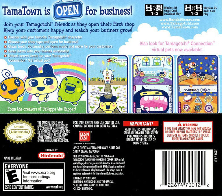 Tamagotchi Connection: Corner Shop DS - Video Game - Used - CaveGamers - Image 2