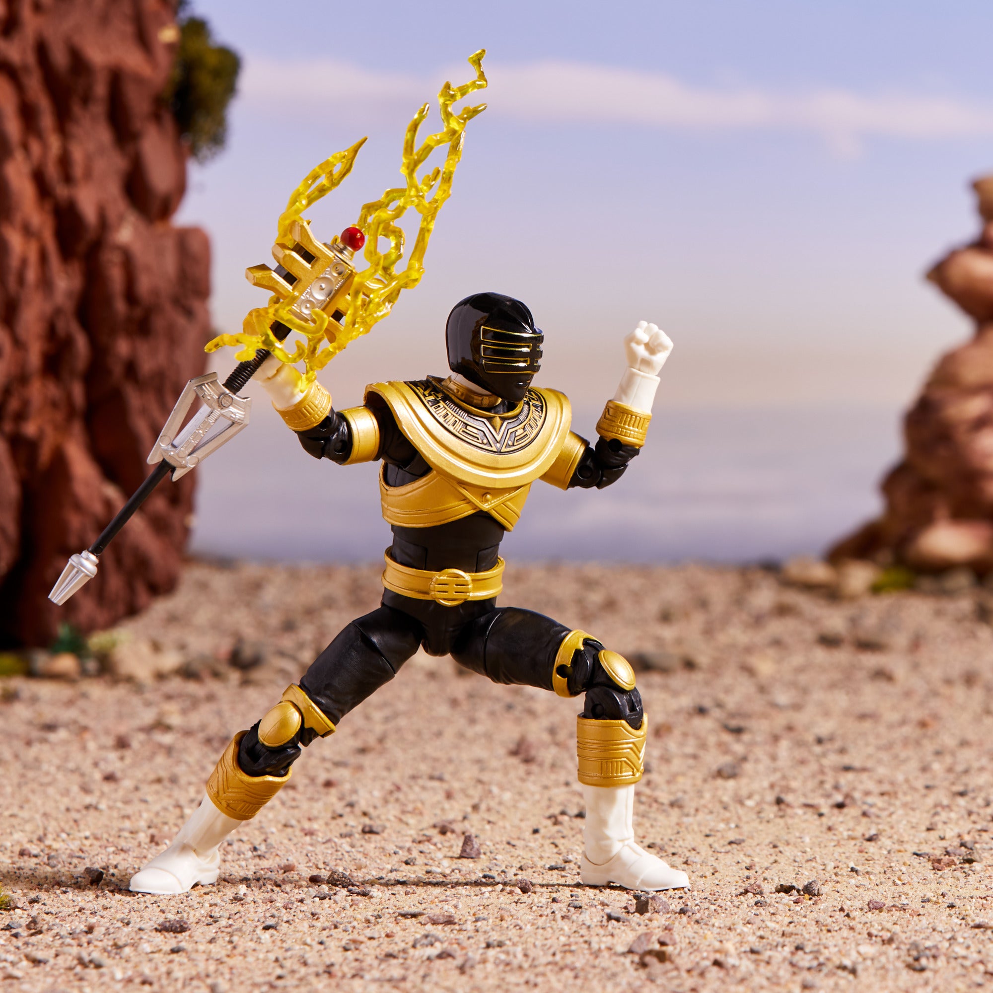 Power Rangers Lightning Collection Zeo Gold Ranger 6" Action Figure Action Figures - Toys - New - CaveGamers - Image 2