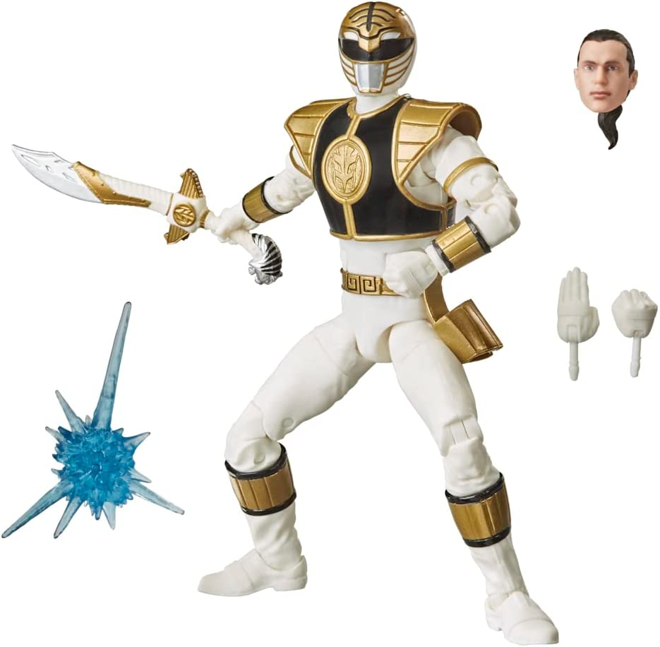 Power Rangers Lightning Collection Mighty Morphin White Ranger 6" Action Figure Action Figures - Toys - New - CaveGamers - Image 2