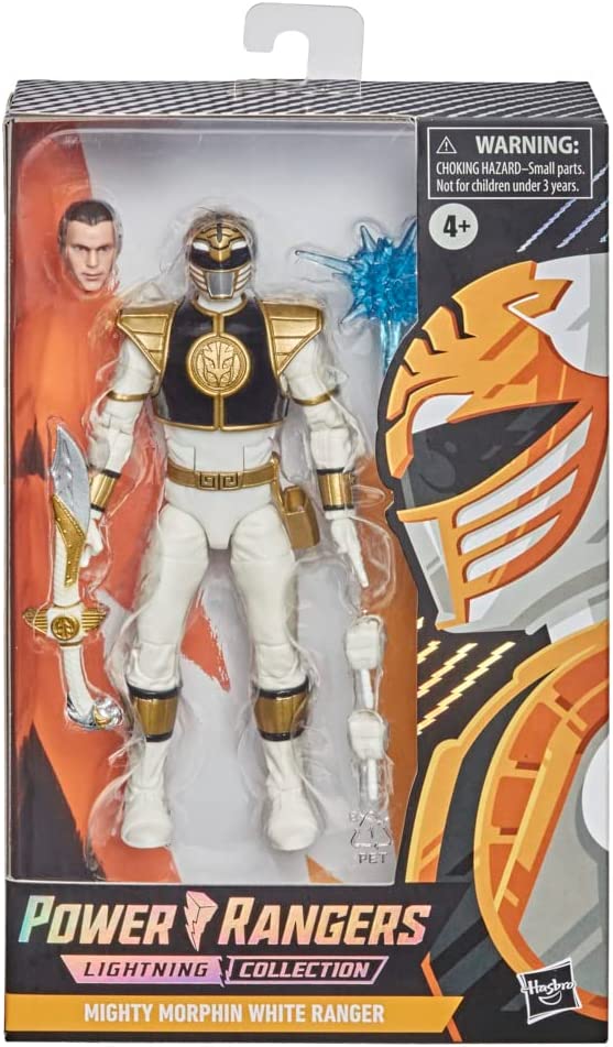 Power Rangers Lightning Collection Mighty Morphin White Ranger 6" Action Figure Action Figures - Toys - New - CaveGamers - Image 3