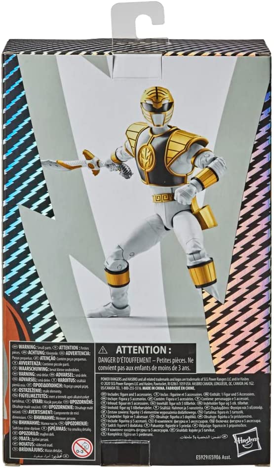 Power Rangers Lightning Collection Mighty Morphin White Ranger 6" Action Figure Action Figures - Toys - New - CaveGamers - Image 4