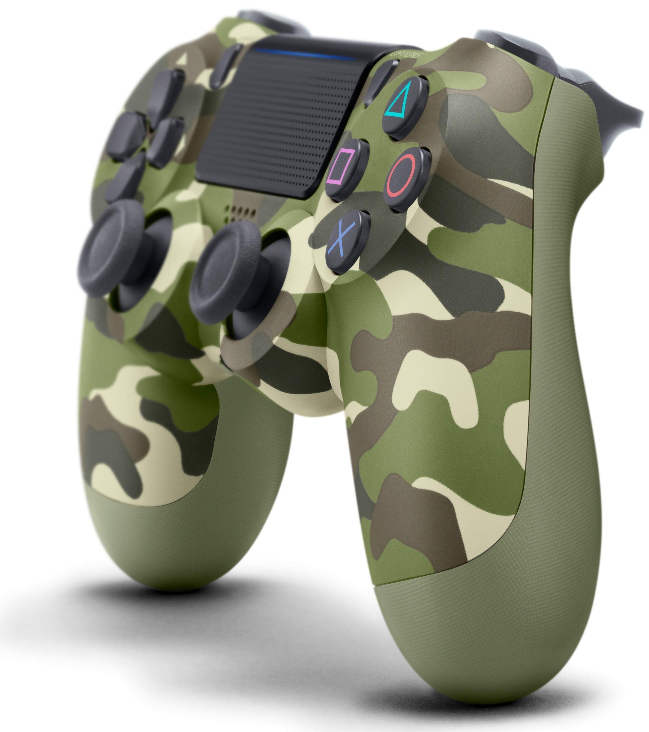 PlayStation 4 Dualshock 4 Wireless Controller - Green Camouflage PS4 - Video Game Accessory - Used - CaveGamers - Image 2