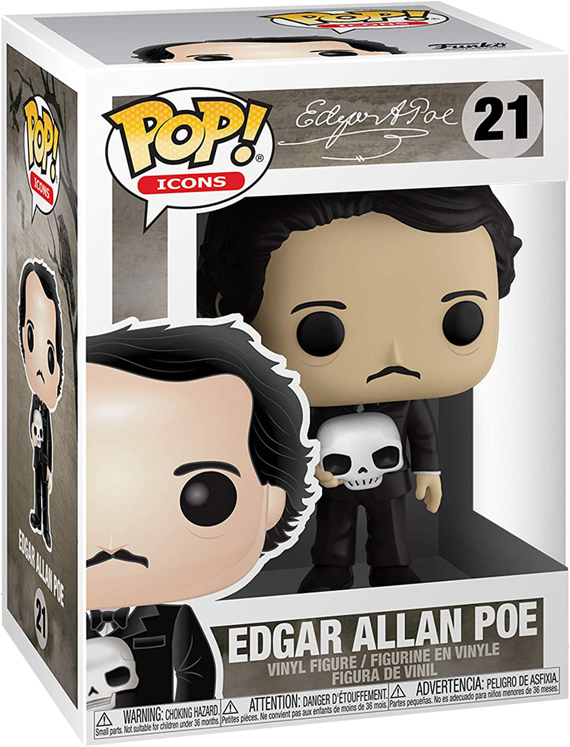 Funko Pop! Edgar Allan Poe Vinyl Figure - Toys - New - CaveGamers - Image 2